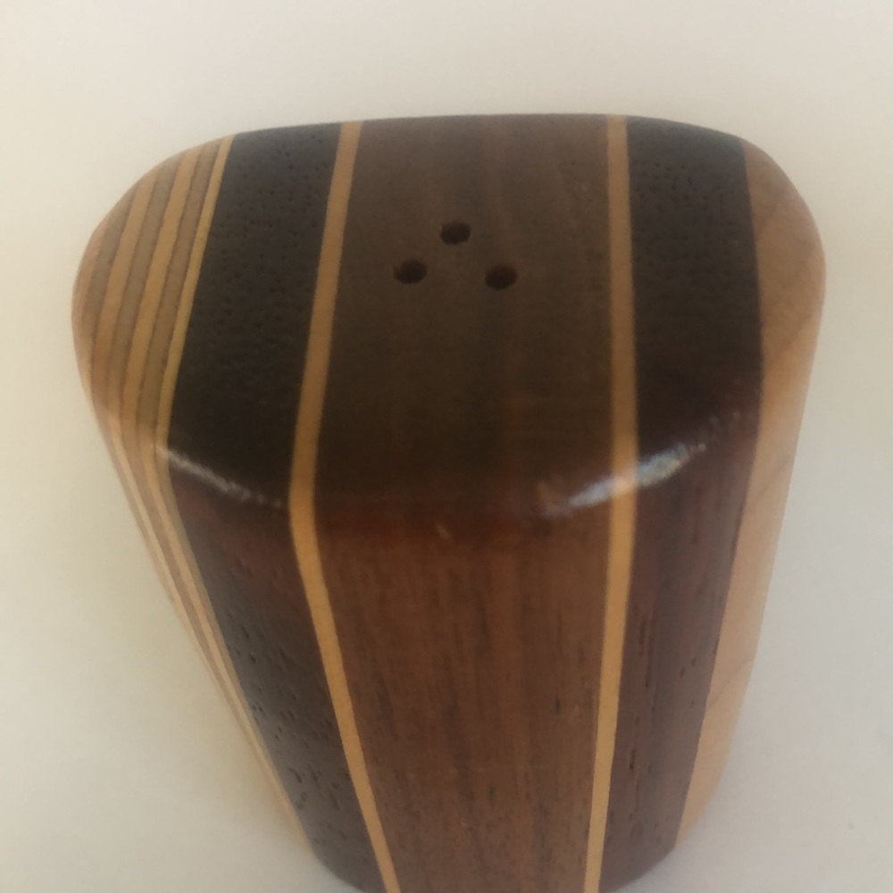 Natural Wood Danish Mid Century Modern Salt And Pepper Shakers - Picture 8 of 16